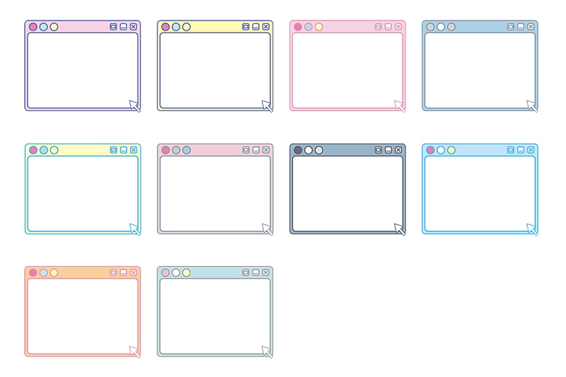 【印刷用】ガーリーポップ素材