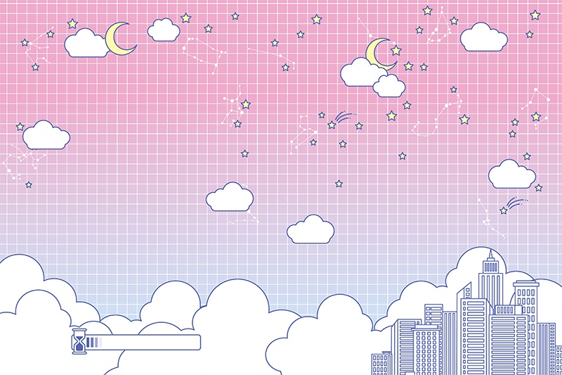 【印刷用】ガーリーポップ素材