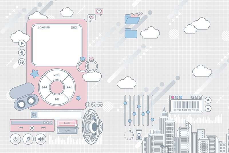 【印刷用】ガーリーポップ素材