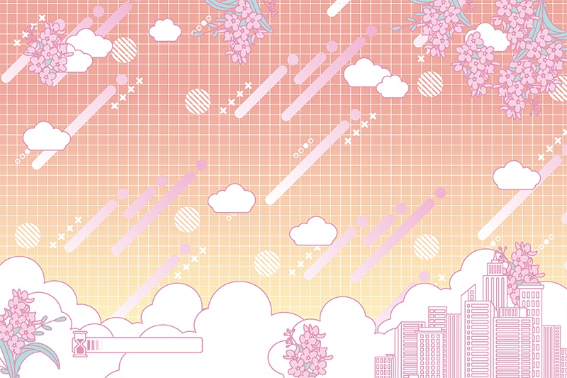 【印刷用】ガーリーポップ素材