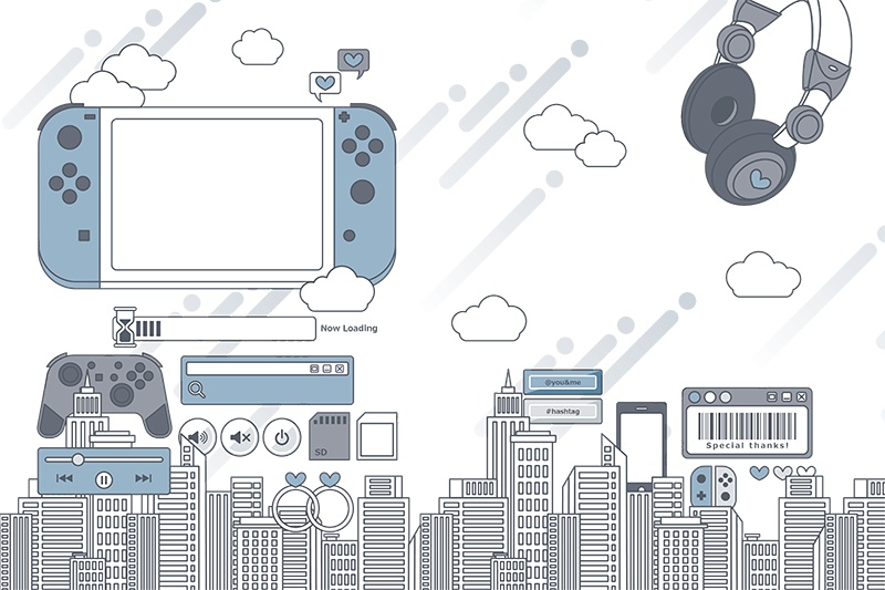 【印刷用】ガーリーポップ素材