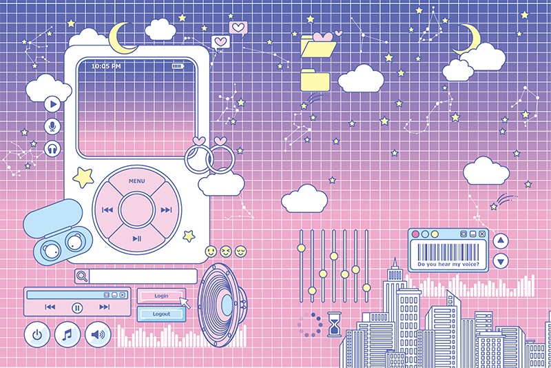 【印刷用】ガーリーポップ素材