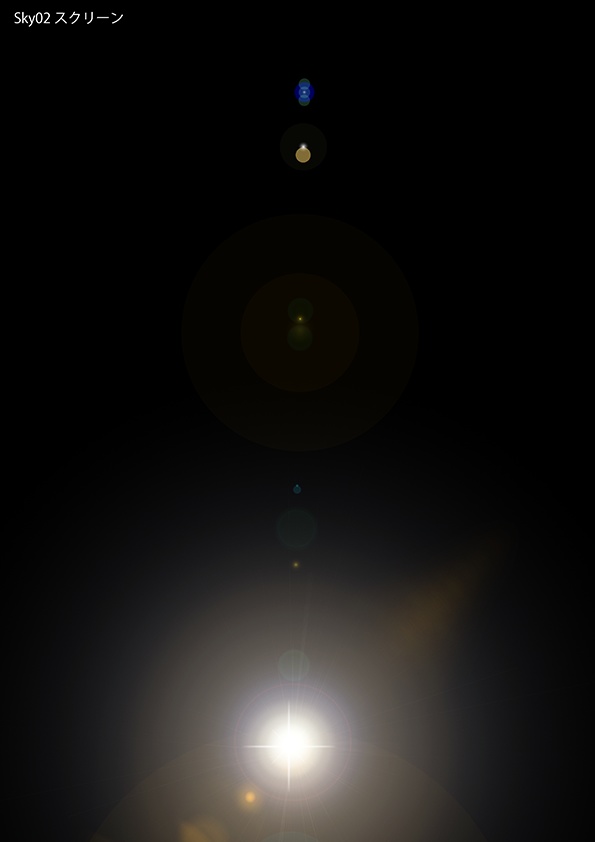 【印刷用】エモい空のイラスト素材