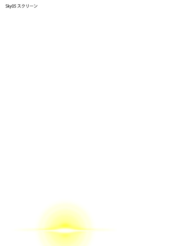 【印刷用】エモい空のイラスト素材