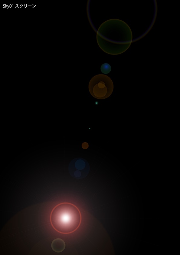 【印刷用】エモい空のイラスト素材