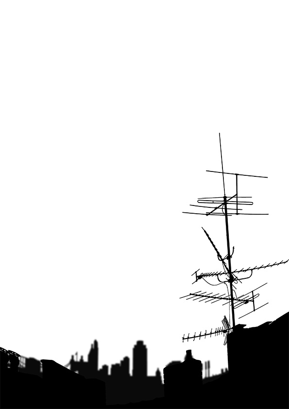 【印刷用】エモい空のイラスト素材