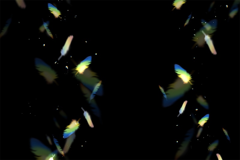 【印刷用】輝く光の素材(プリズム)