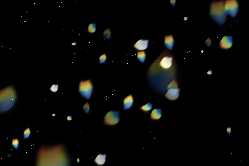 【印刷用】輝く光の素材(プリズム)