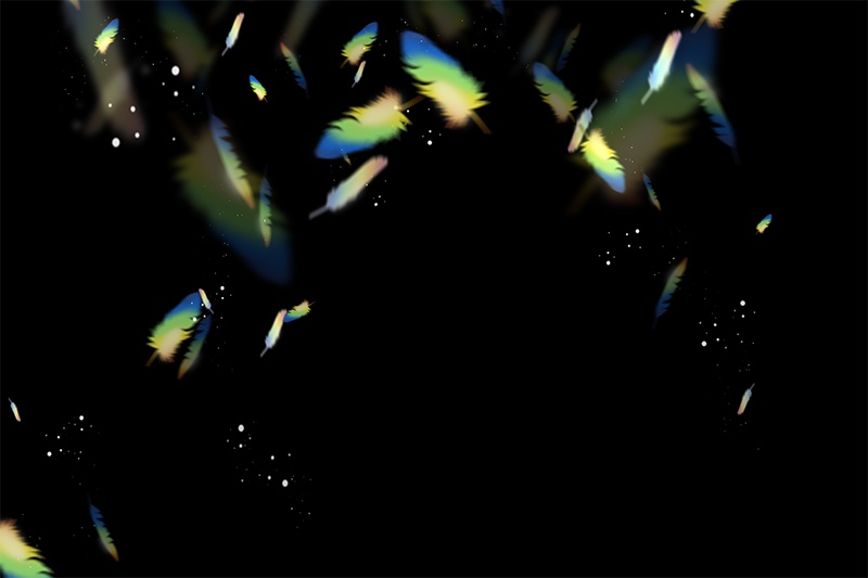 【印刷用】輝く光の素材(プリズム)