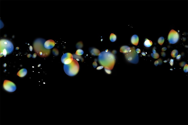 【印刷用】輝く光の素材(プリズム)