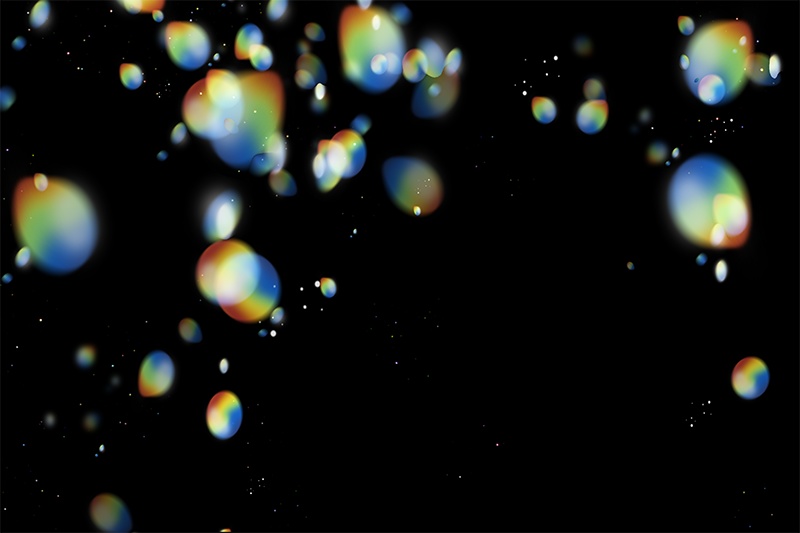 【印刷用】輝く光の素材(プリズム)