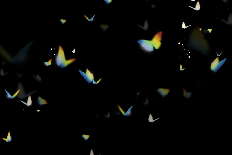 【印刷用】輝く光の素材(プリズム)