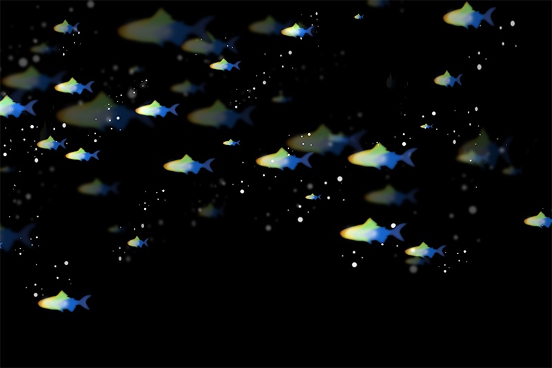 【印刷用】輝く光の素材(プリズム)