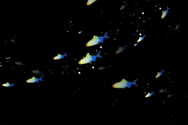 【印刷用】輝く光の素材(プリズム)