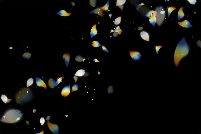 【印刷用】輝く光の素材(プリズム)