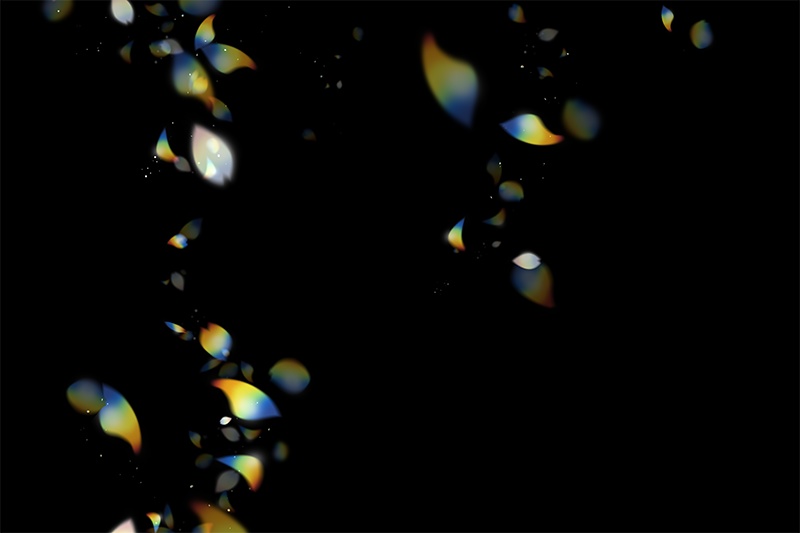 【印刷用】輝く光の素材(プリズム)