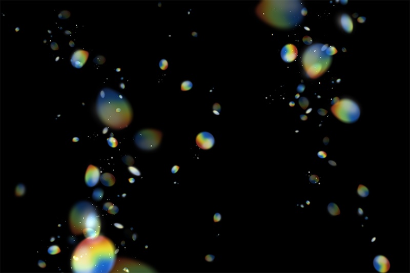 【印刷用】輝く光の素材(プリズム)