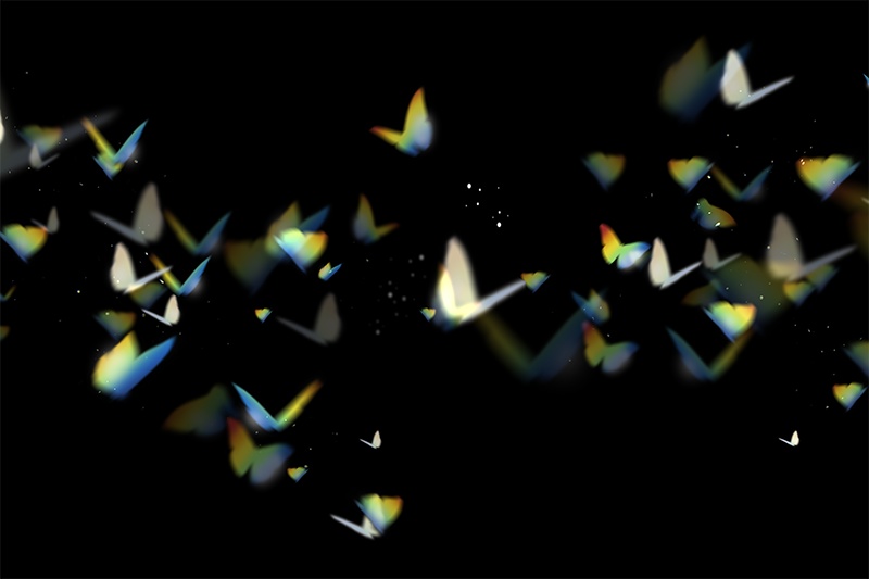 【印刷用】輝く光の素材(プリズム)