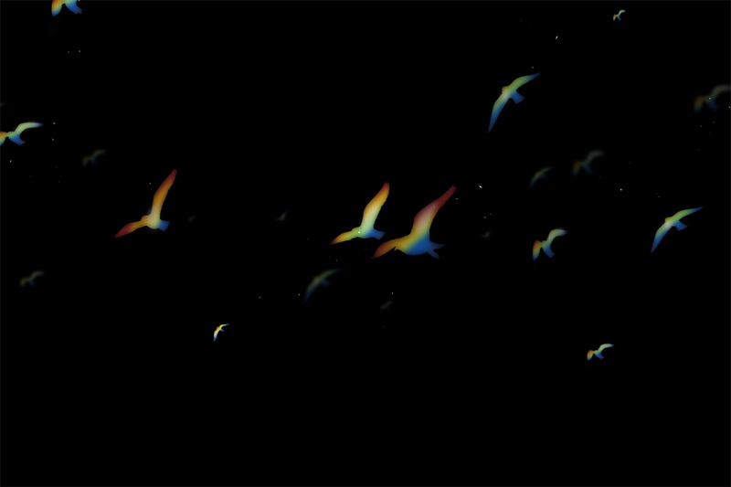 【印刷用】輝く光の素材(プリズム)