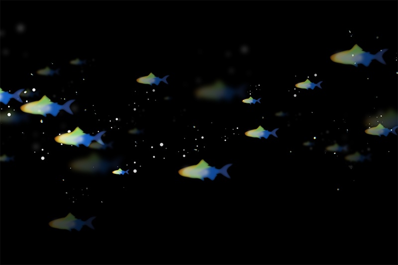 【印刷用】輝く光の素材(プリズム)