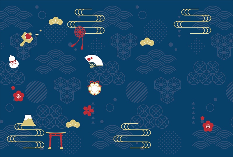 【印刷用】可愛い和風素材