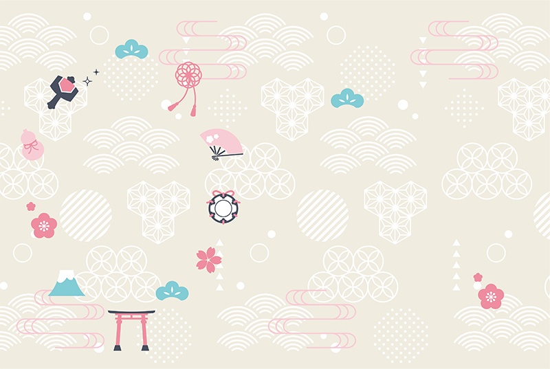 【印刷用】可愛い和風素材