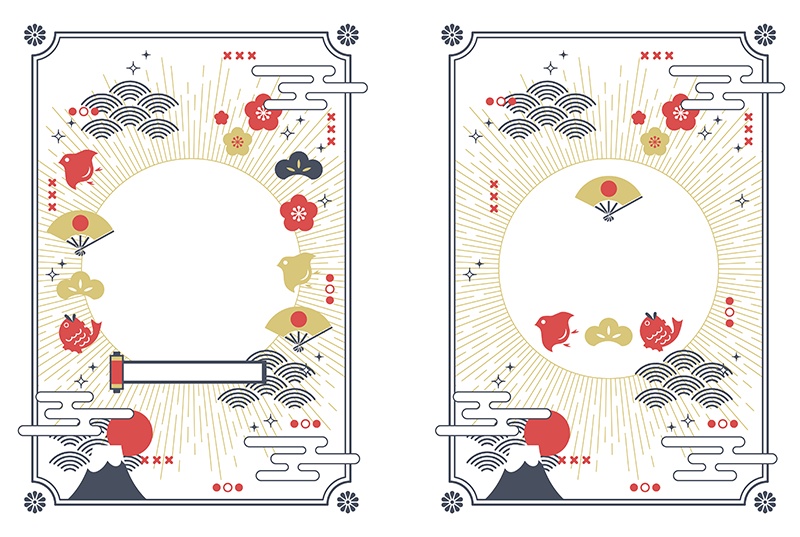 【印刷用】可愛い和風素材