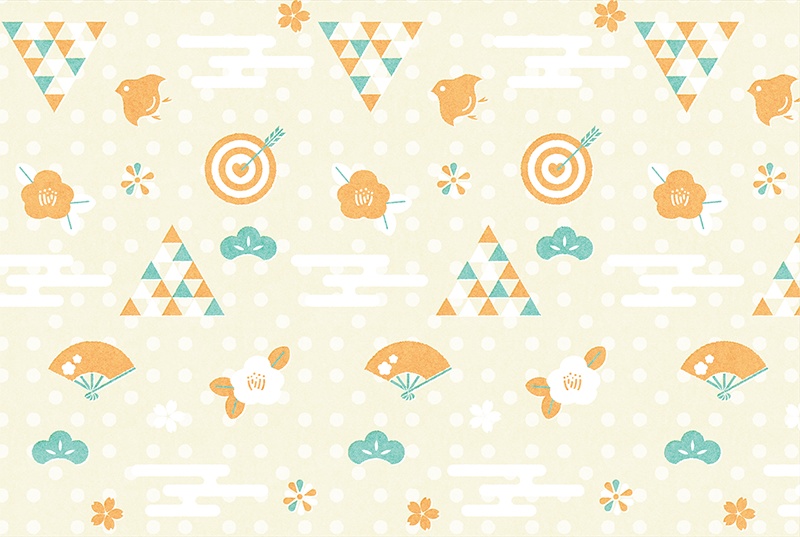 【印刷用】可愛い和風素材