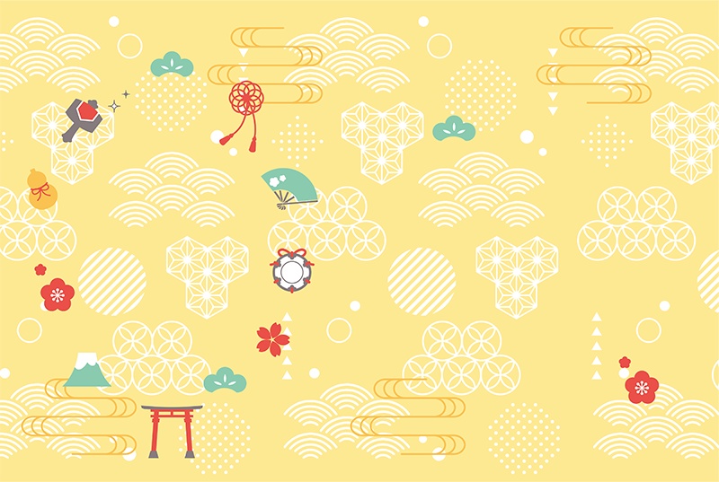 【印刷用】可愛い和風素材