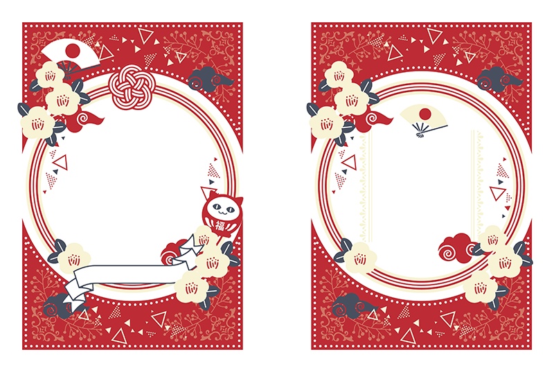 【印刷用】可愛い和風素材