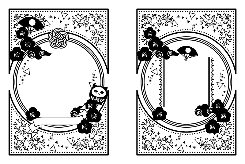 【印刷用】可愛い和風素材