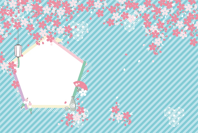 【印刷用】可愛い和風素材
