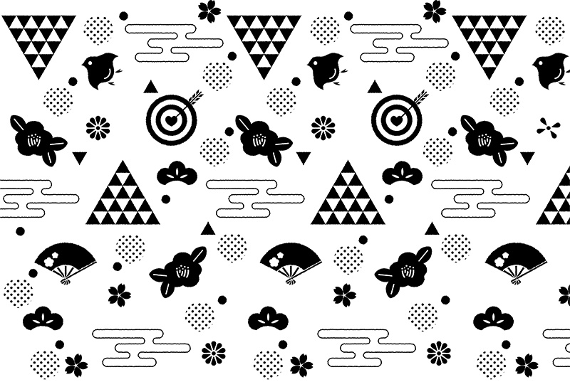 【印刷用】可愛い和風素材