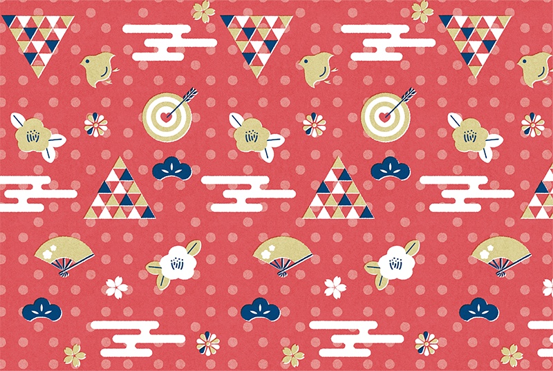 【印刷用】可愛い和風素材