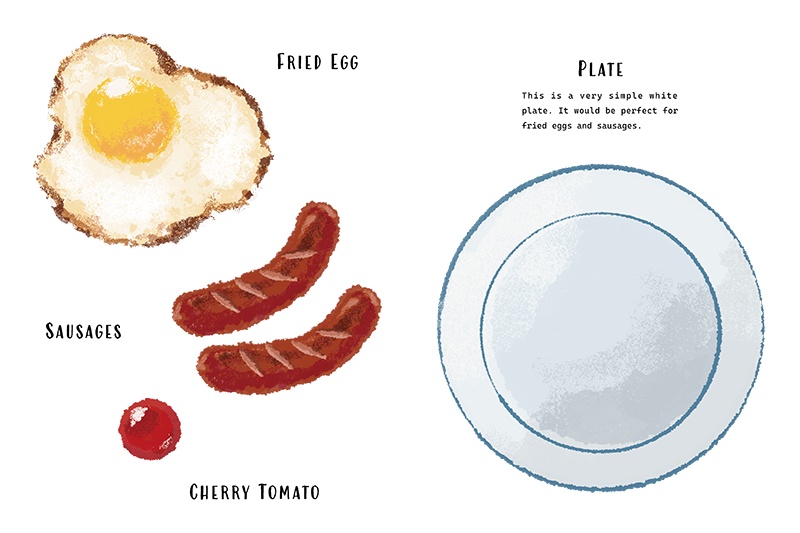 【印刷用】のっけ飯のイラスト素材「カスタマイズ素材」