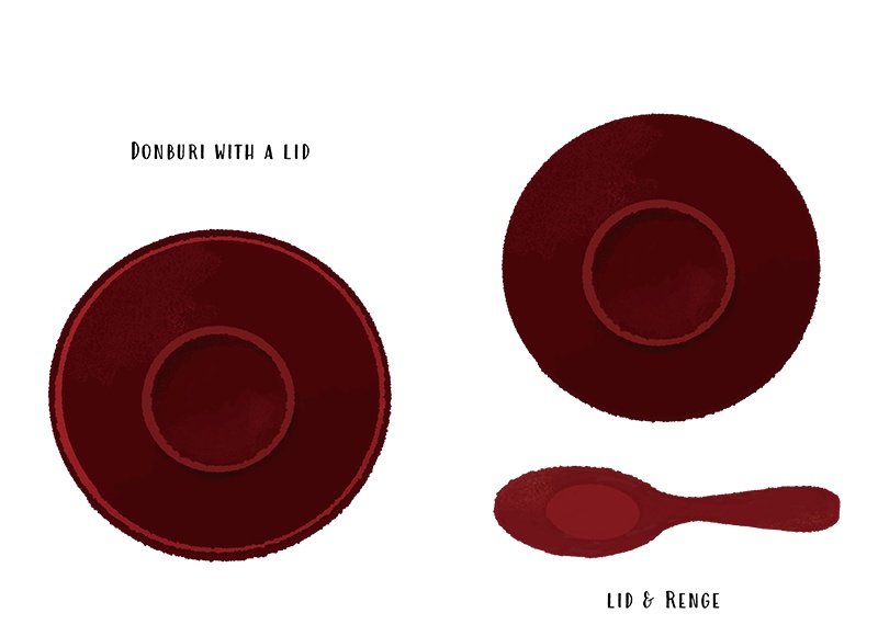 【印刷用】のっけ飯のイラスト素材「カスタマイズ素材」