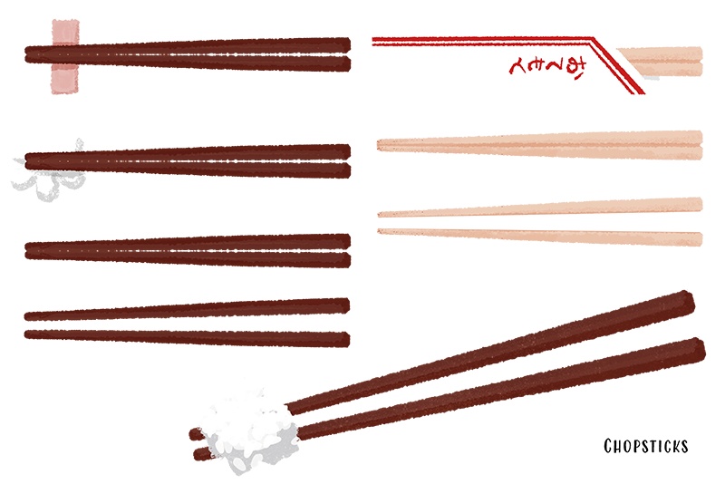 【印刷用】のっけ飯のイラスト素材「カスタマイズ素材」