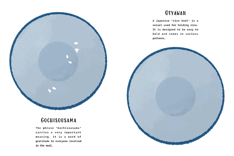 【印刷用】のっけ飯のイラスト素材「カスタマイズ素材」