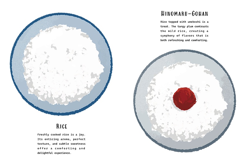 【印刷用】のっけ飯のイラスト素材「カスタマイズ素材」