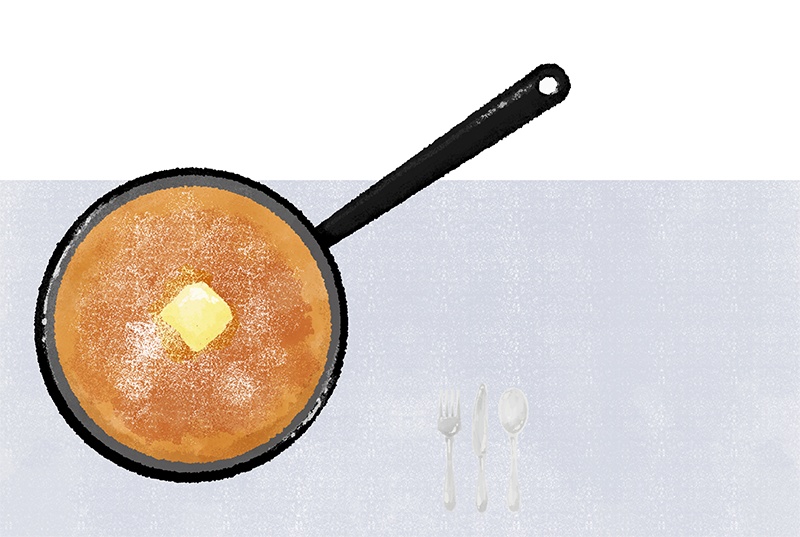 【印刷用】パンのイラスト素材「同人誌表紙テンプレート素材」