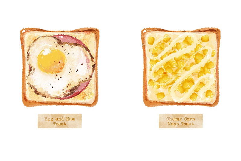 【印刷用】パンのイラスト素材「カスタマイズ素材」