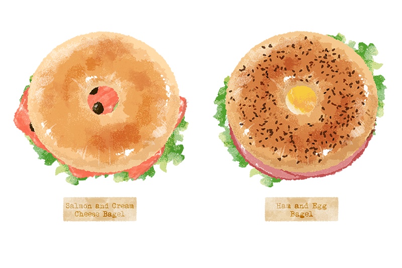 【印刷用】パンのイラスト素材「カスタマイズ素材」