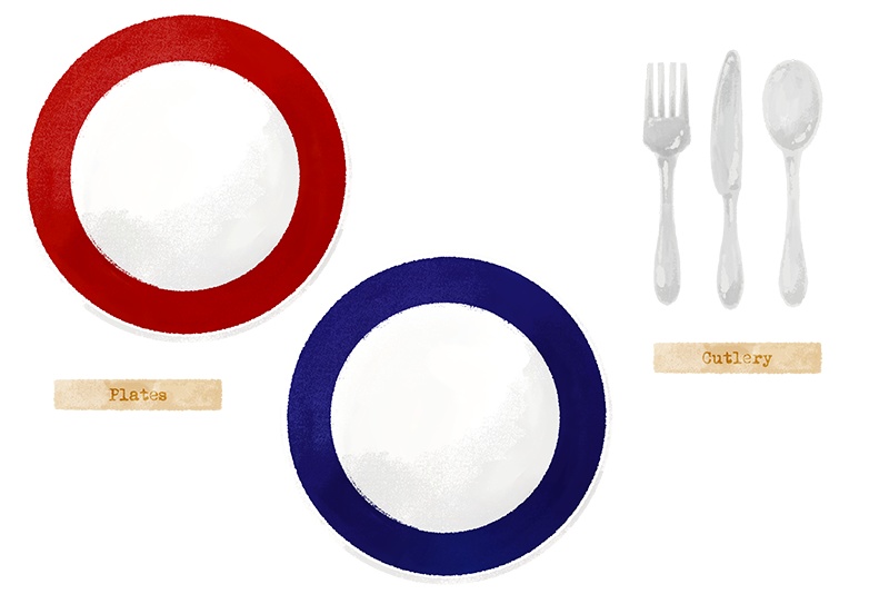 【印刷用】パンのイラスト素材「カスタマイズ素材」