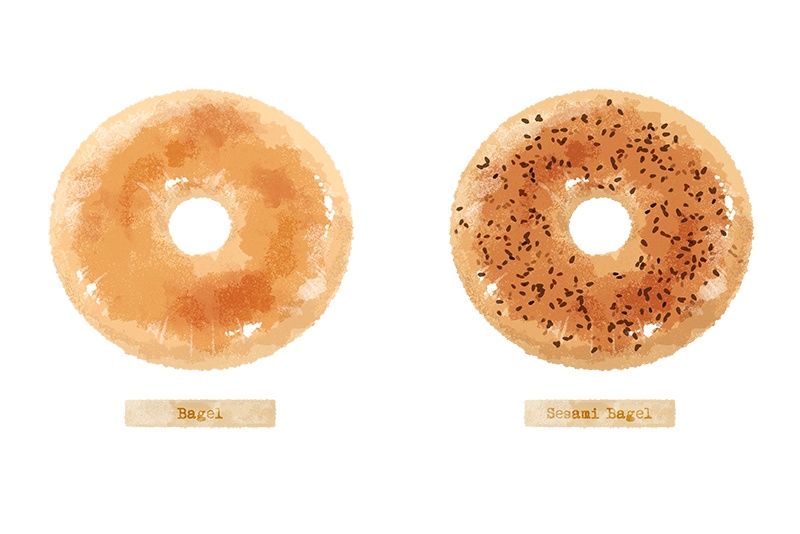 【印刷用】パンのイラスト素材「カスタマイズ素材」