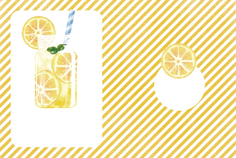 【印刷用】スイーツのイラスト素材「同人誌表紙テンプレート素材」