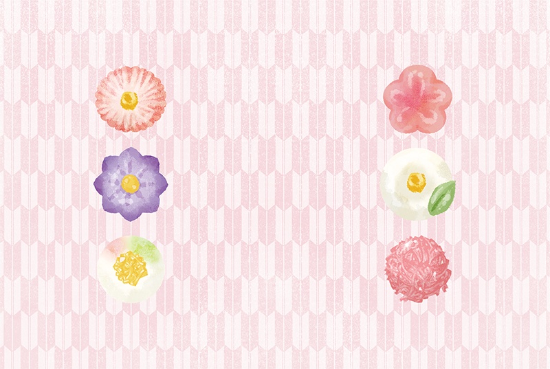 【印刷用】スイーツのイラスト素材「同人誌表紙テンプレート素材」