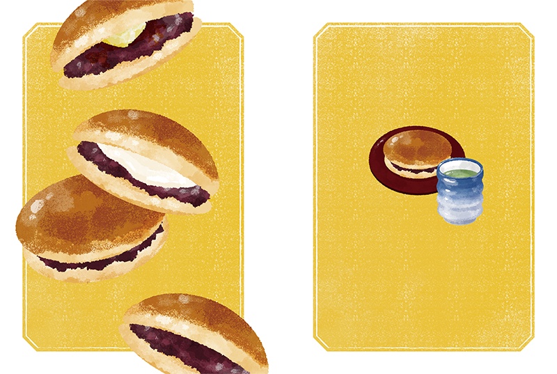 【印刷用】スイーツのイラスト素材「同人誌表紙テンプレート素材」