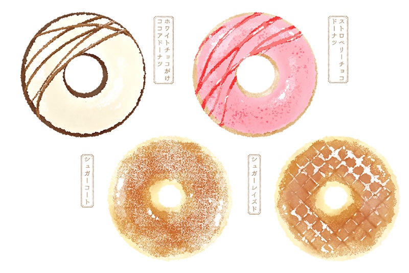 【印刷用】スイーツのイラスト素材「カスタマイズ素材」