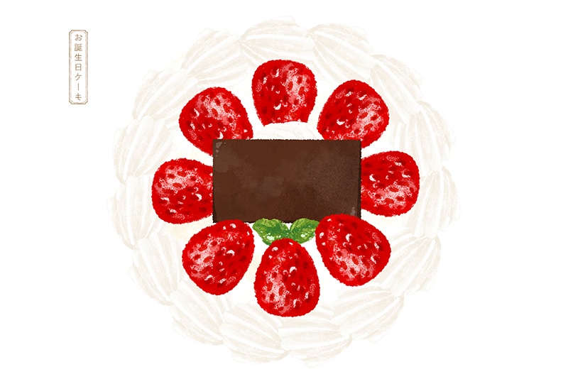 【印刷用】スイーツのイラスト素材「カスタマイズ素材」