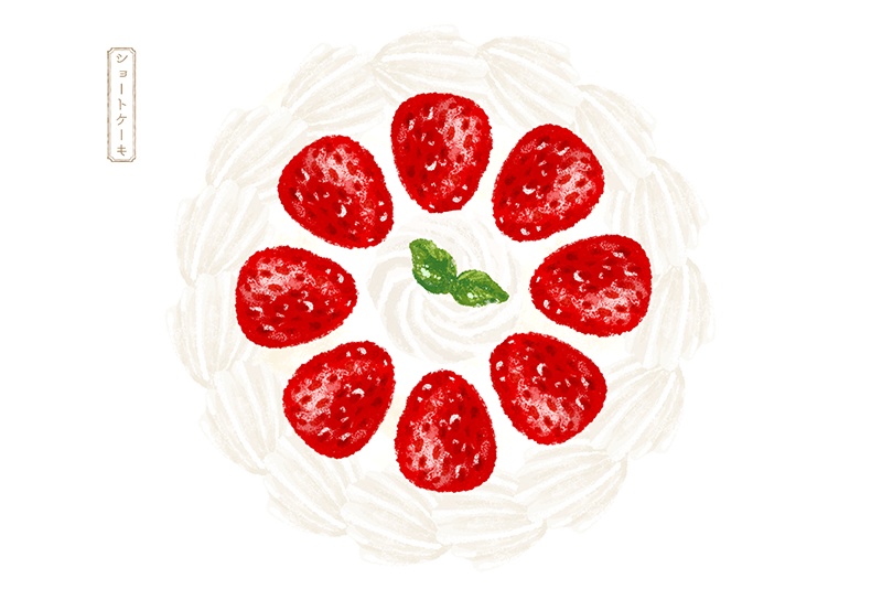 【印刷用】スイーツのイラスト素材「カスタマイズ素材」